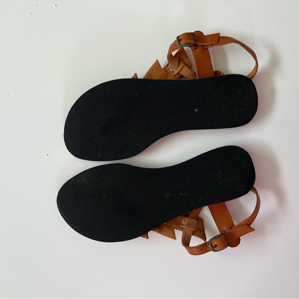 Anthropologie Laidback London Lightning Bolt Sandals• Sz 36 - Picture 12 of 16